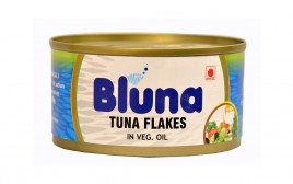 Bluna Tuna Flakes In Veg. Oil  Tin  180 grams
